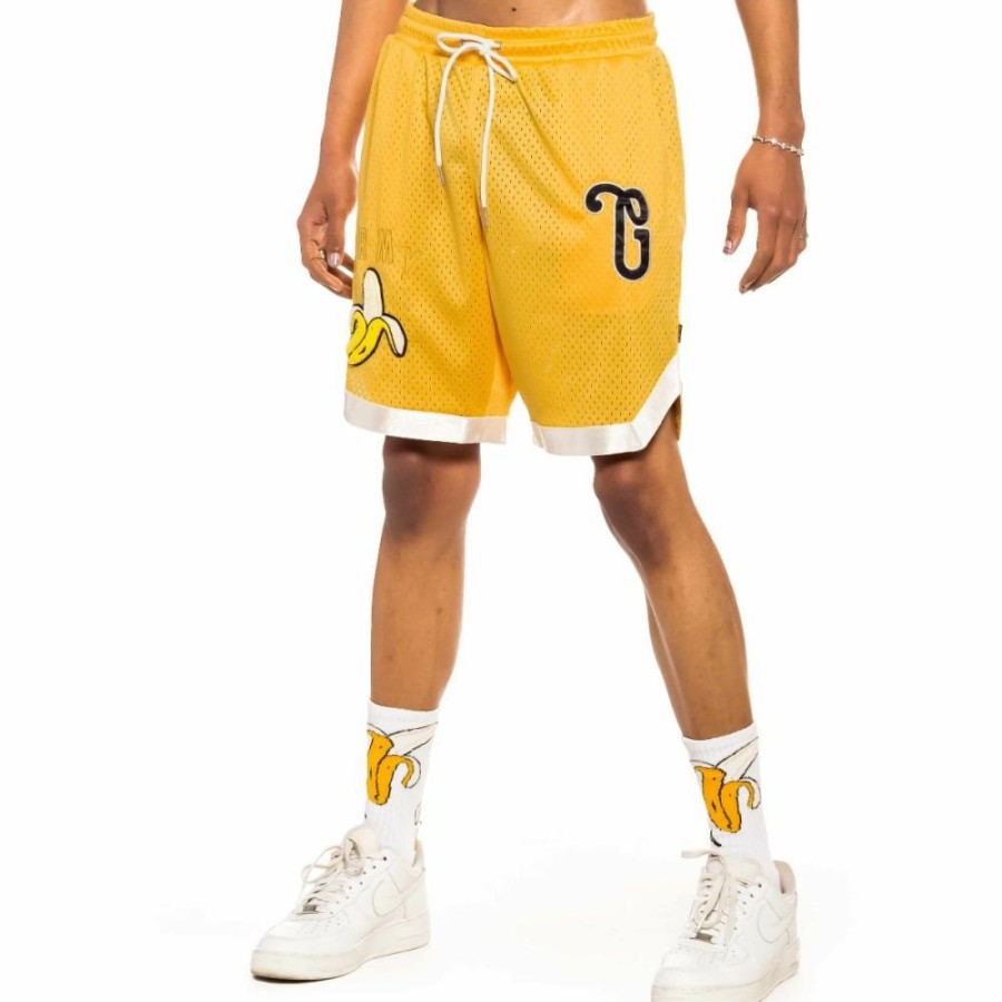 Grimey Shorts | Grimey "Jungle Punch " Running Shorts - Yellow - Spring 22