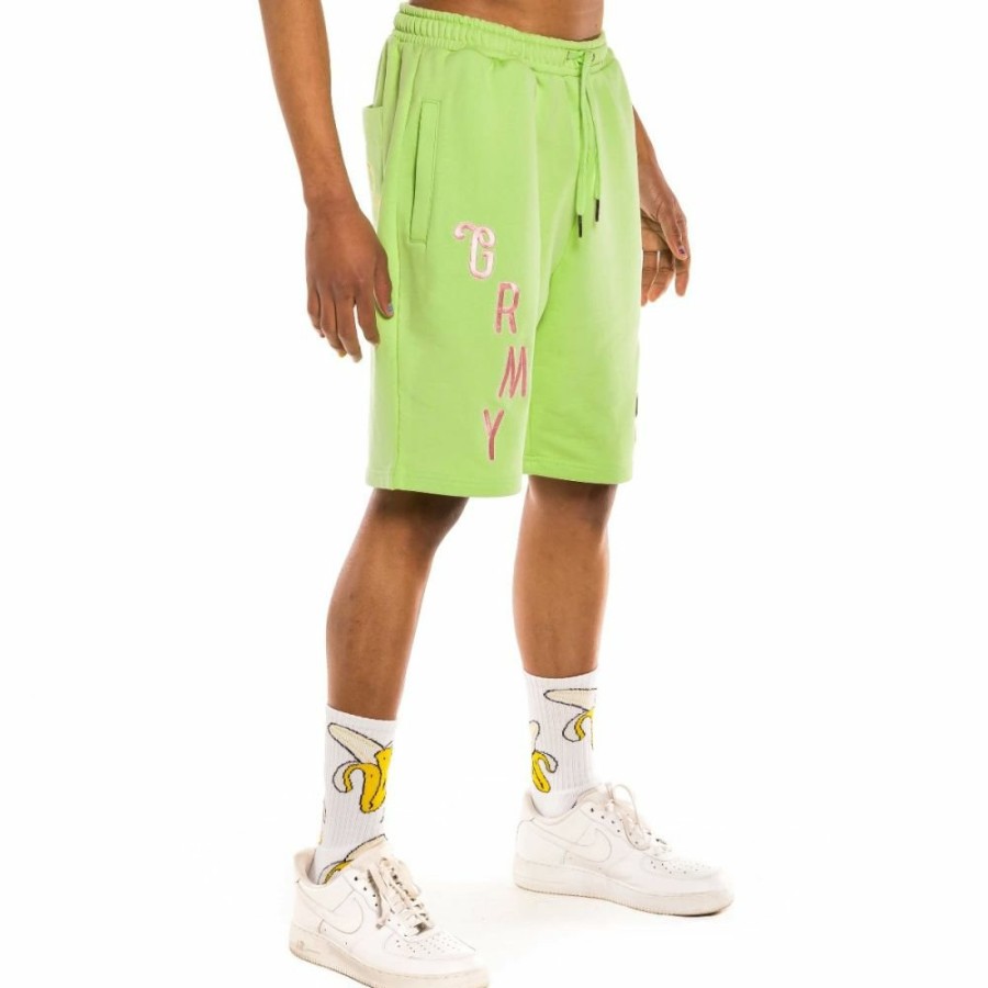 Grimey Shorts | Grimey "Jungle Punch " Sweatshorts - Green - Spring 22