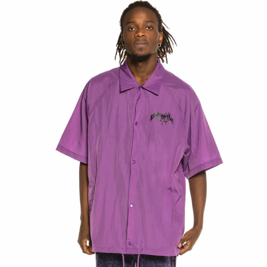 Grimey Jackets | Grimey Liveution Short Sleeve Coach Jacket Purple - Spring 21