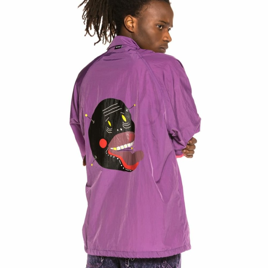 Grimey Jackets | Grimey Liveution Short Sleeve Coach Jacket Purple - Spring 21