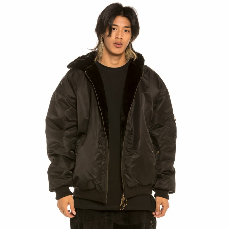 Grimey Coats | Chaqueta Bomber Grimey "Aged Rum" Fur - Black - Winter 21