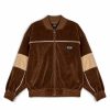 Grimey Jackets | Grimey "Iam" Velvet Track Jacket - Brown - Fall 22