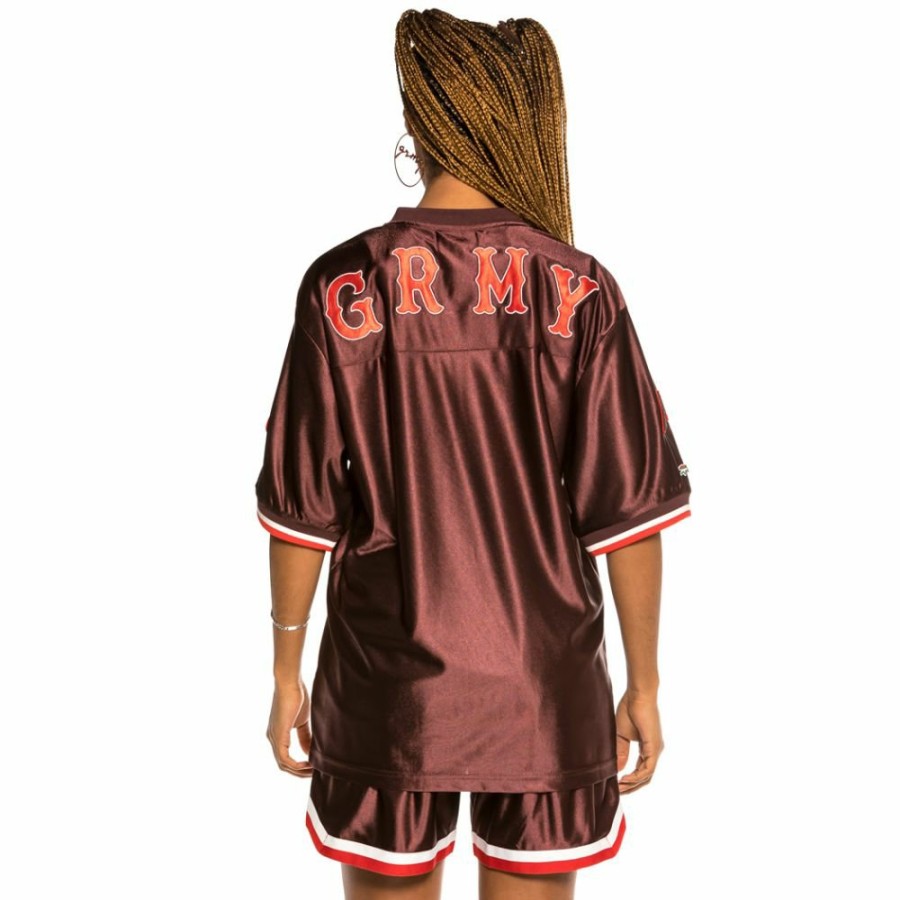 Grimey Tees & Tops | Grimey "The Loot" Uni Football Jersey - Red - Spring 21