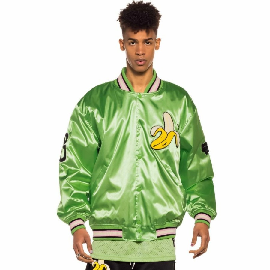 Grimey Coats | Satin Jacket Grimey Jungle Punch - Green - Spring 22