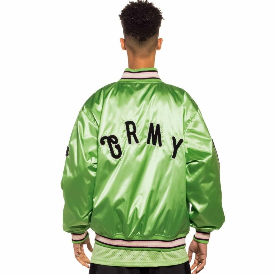 Grimey Coats | Satin Jacket Grimey Jungle Punch - Green - Spring 22