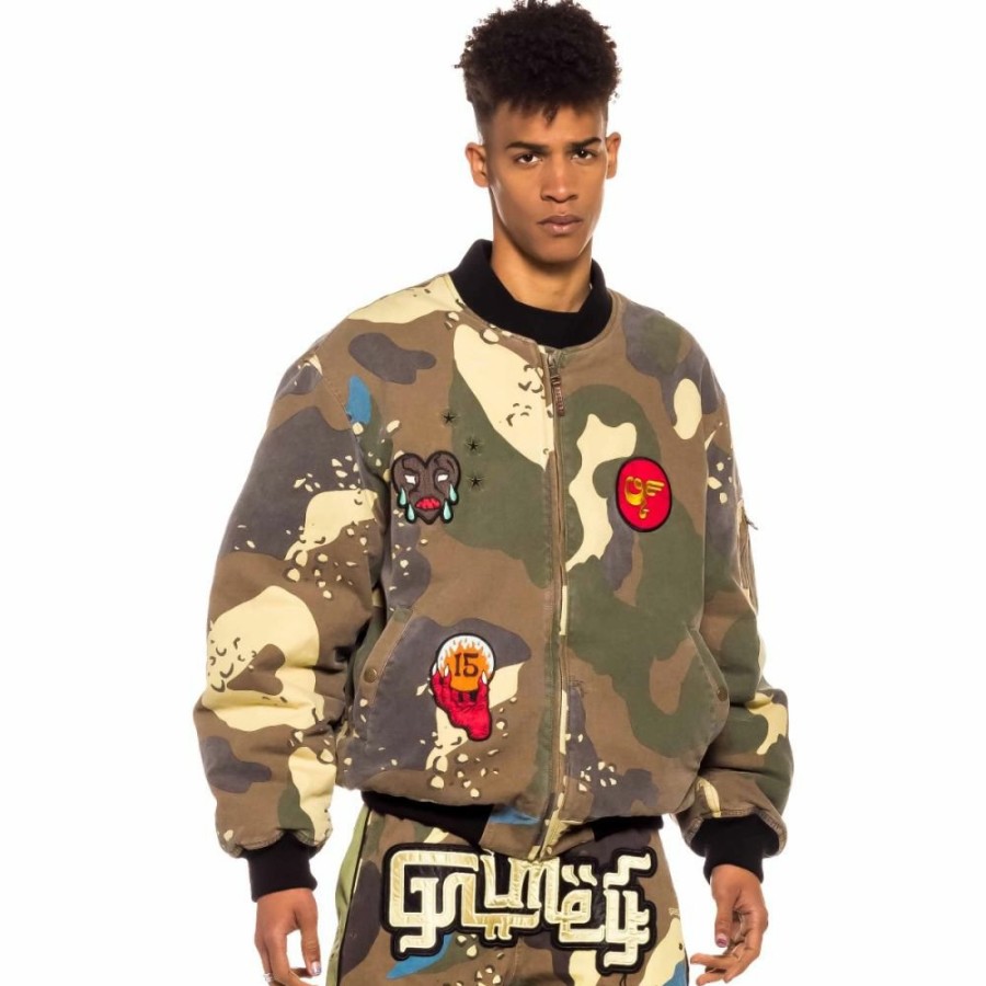 Grimey Coats | Chaqueta Bomber Grimey Glorified - Camo - Spring 22