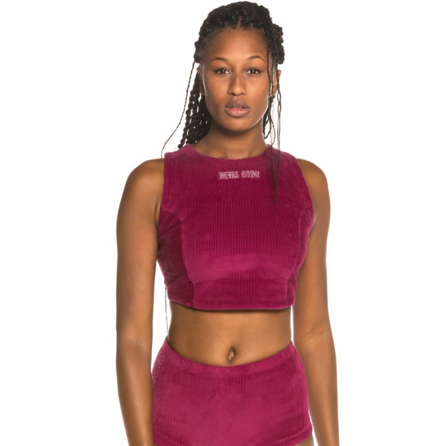 Grimey Tees & Tops | Grimey Engineering Corduroy Girl Top Fw19 Purple