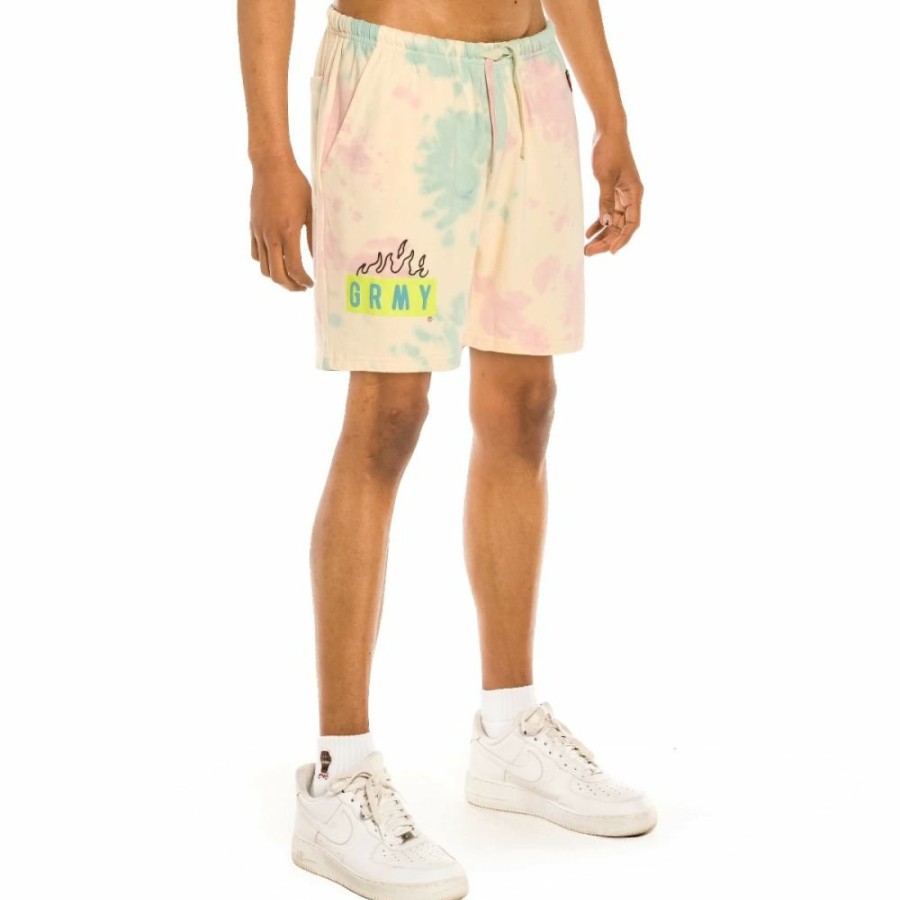 Grimey Shorts | Grimey "Trespass" Sweatshoorts - Tie & Dye - Spring 22