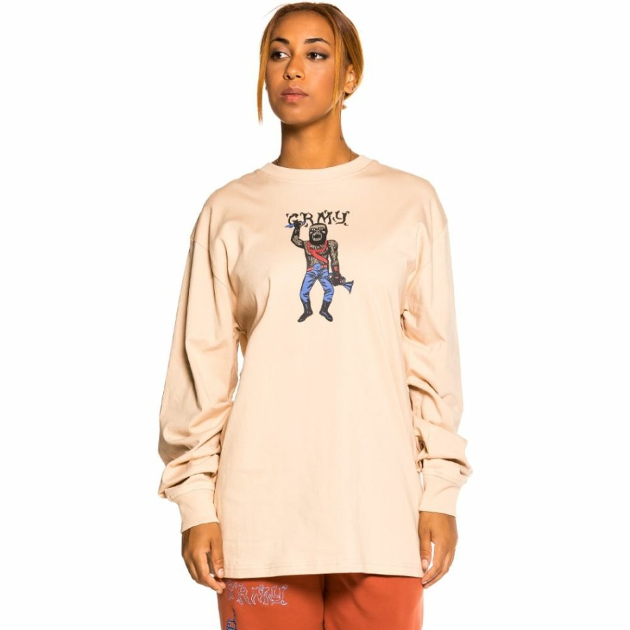 Grimey Women Outfits | Pack Grimey Pant + Ls Tee "Jazz Thing" - Ochre/Cream - Fall 21