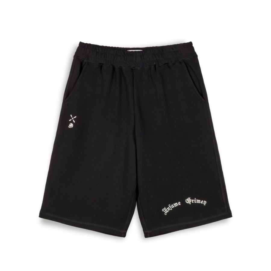 Grimey Shorts | Pantalon Corto Grimey Causing Panic Baggy - Black - Ss24