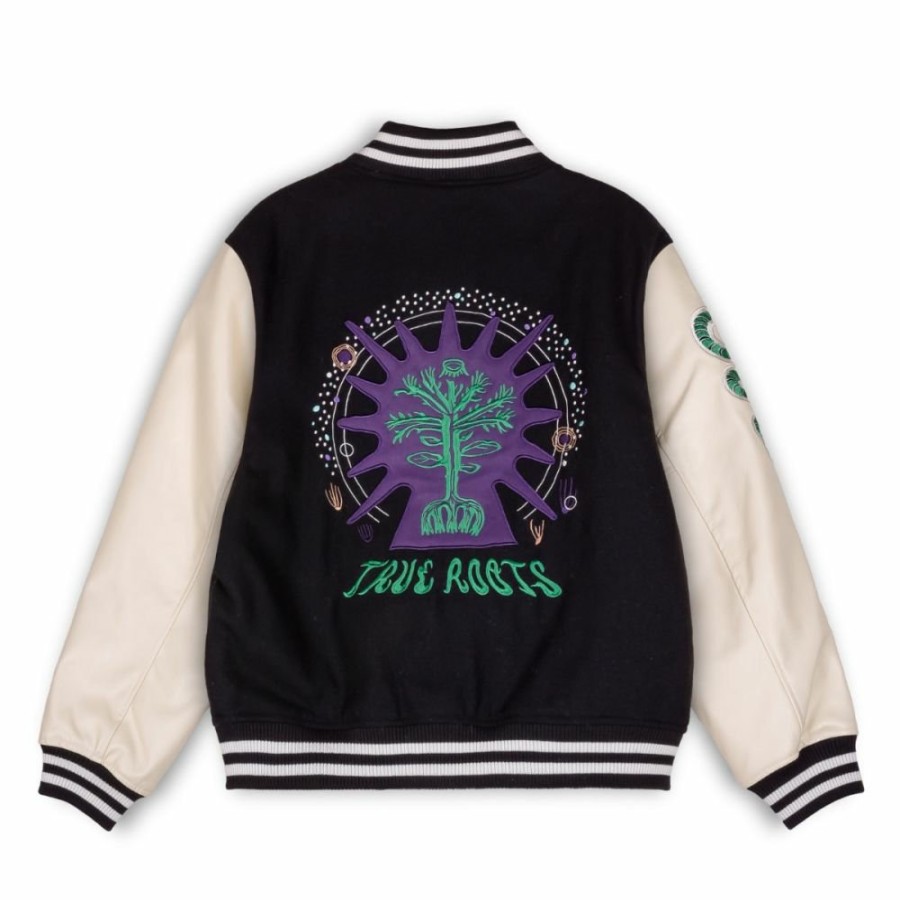 Grimey Jackets | Chaqueta De Baseball Grimey "Snipes X Grimey True Roots" - Black - Fall 22