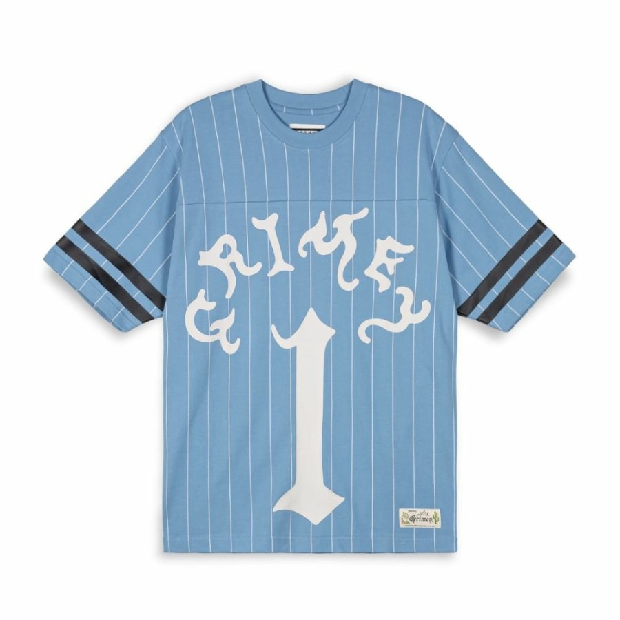 Grimey Ss24 | Camiseta De Football Grimey Causing Panic Heavyweight - Blue - Ss24