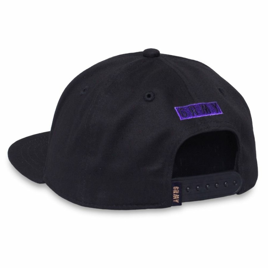 Grimey Head Wear | Grimey Ubiquity Metal Badge Pin Snapback Cap Fw20 Black