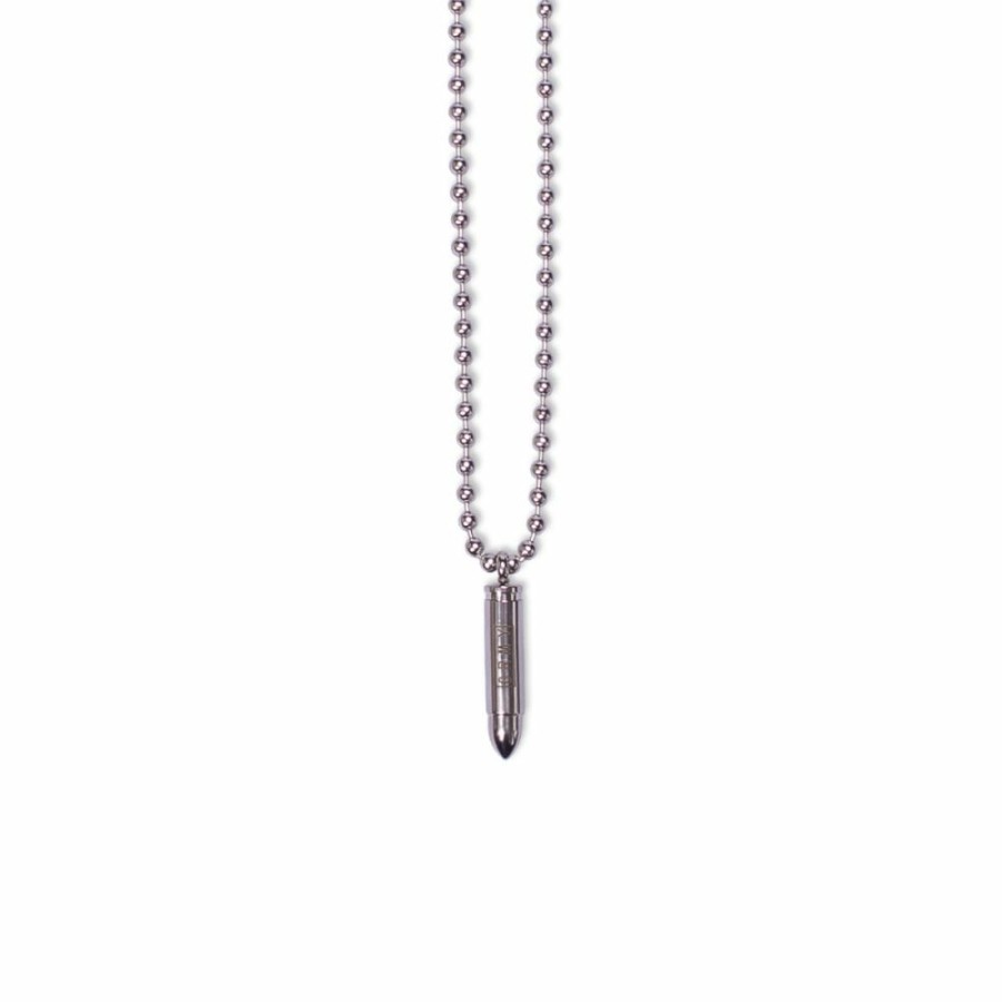 Grimey Misc | Grimey Glorified Bullet Necklace - Silver - Spring 22