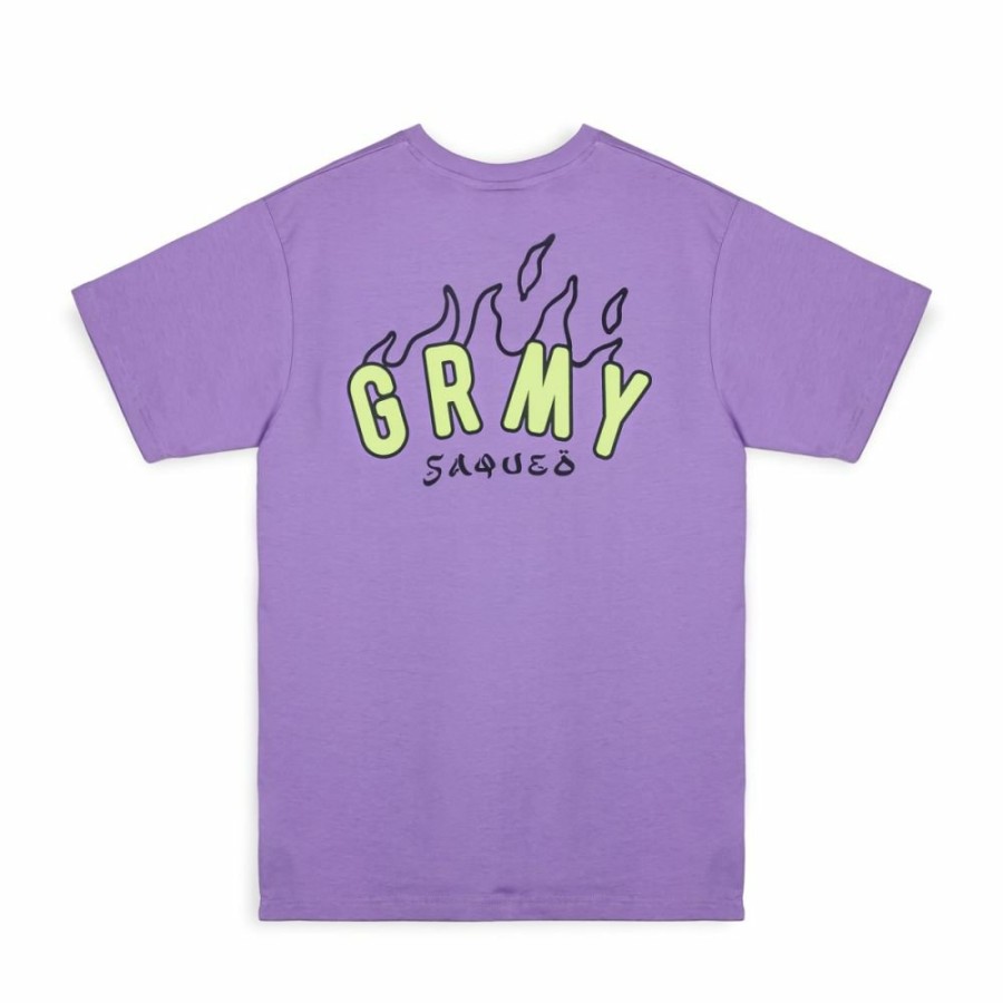 Grimey Organic | Camiseta Grimey Cloven Tongues Saqueo Regular - Violet - Summer 23