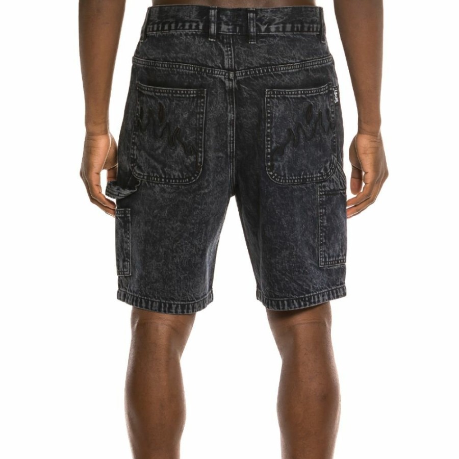 Grimey Shorts | Grimey "Liveution" Denim Short Black - Spring 21