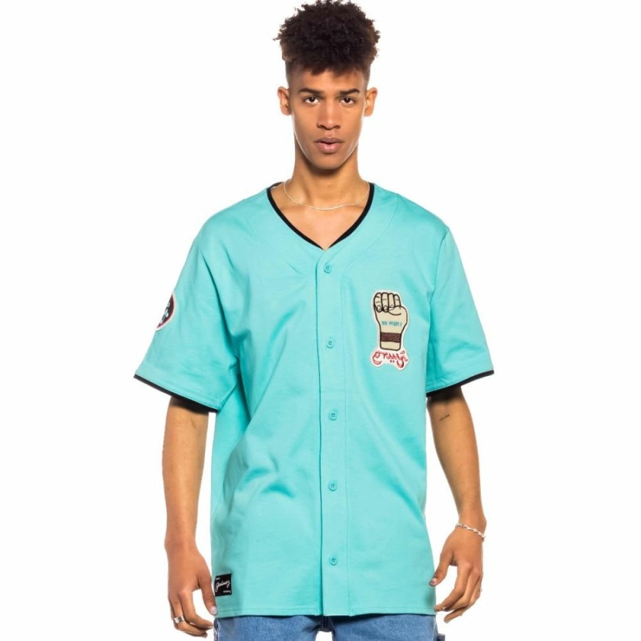 Grimey Tees | Camiseta De Baseball Grimey Day Dreamer - Blue- Spring 22