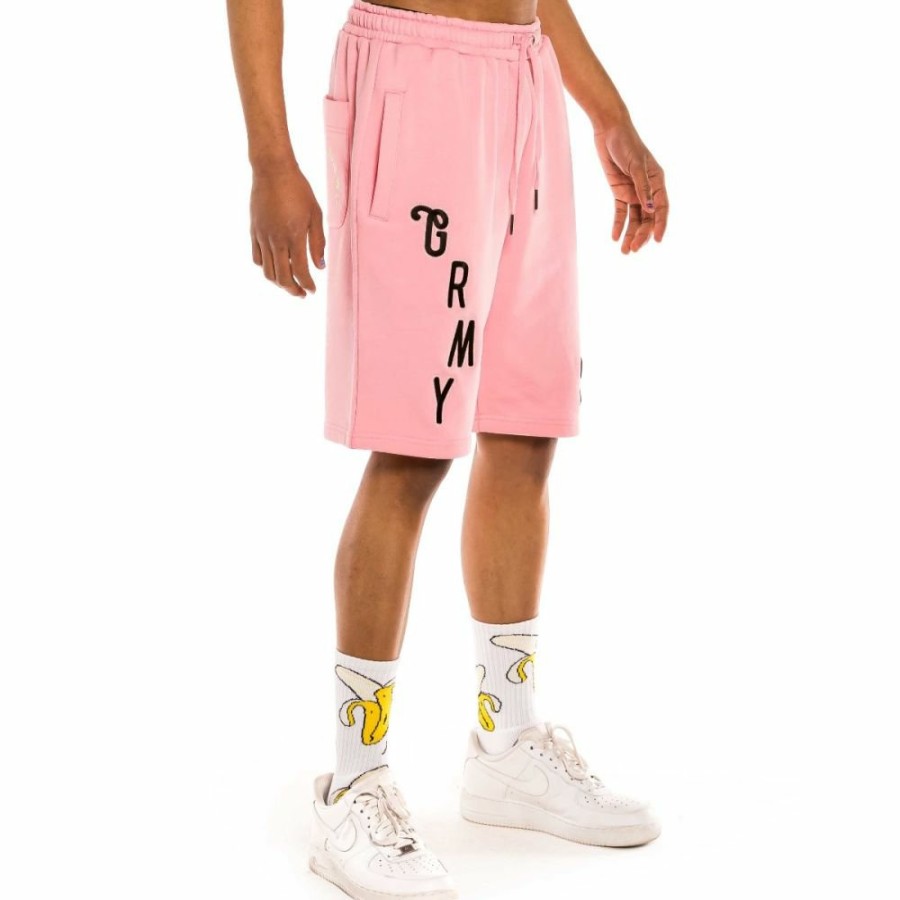 Grimey Shorts | Grimey "Jungle Punch " Sweatshorts - Pink - Spring 22