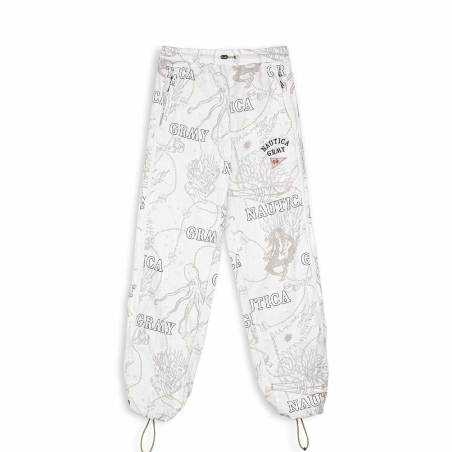 Grimey Ss24 | Pantalon Chandal Grimey Mighty Harmonist Nautica X Grmy - White - Ss24