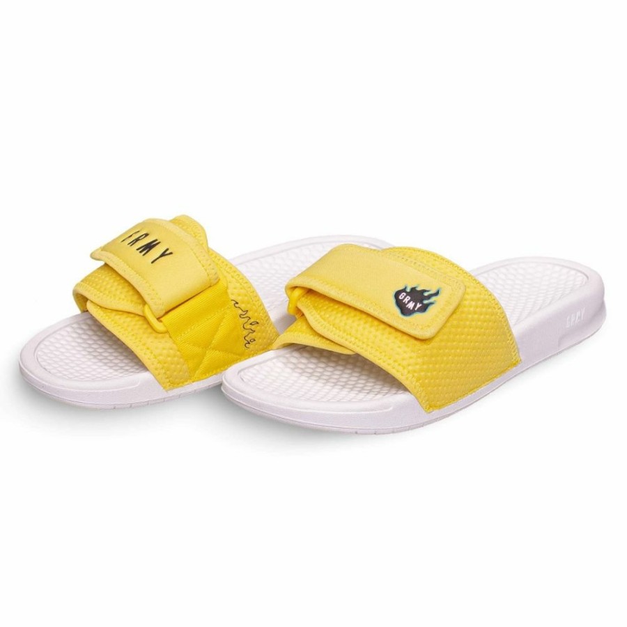 Grimey Misc | Grimey "Trespass" Slides - Yellow - Summer 22