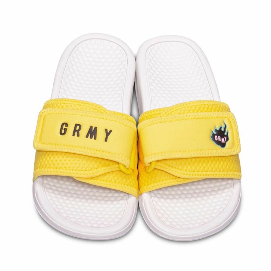 Grimey Misc | Grimey "Trespass" Slides - Yellow - Summer 22