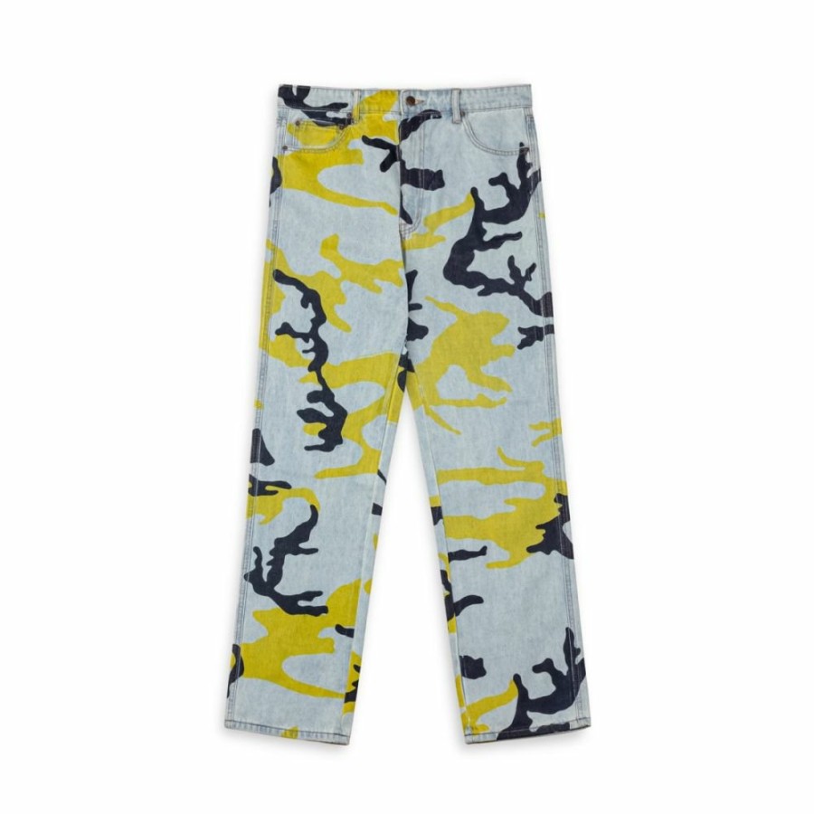 Grimey Pants | Pantalon Vaquero Grimey The Strait Talk All Over Print Camo Regular - Washed Camo - Fw23