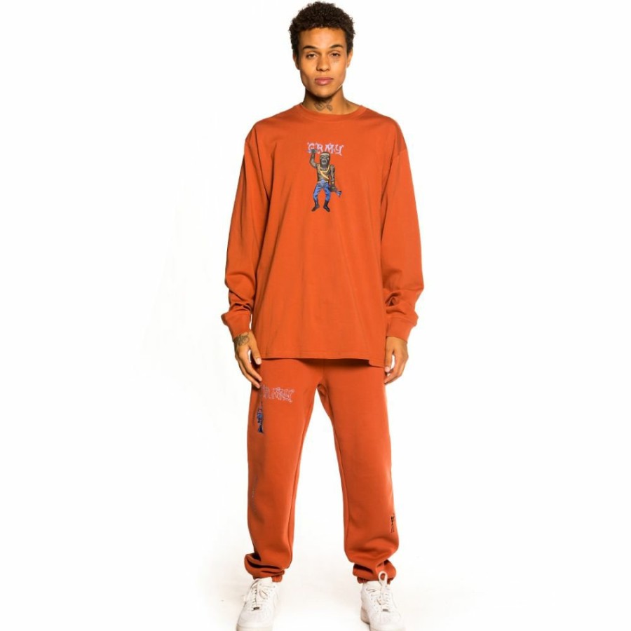 Grimey Outfits | Pack Grimey Pant + Ls Tee "Jazz Thing" - Ochre - Fall 21