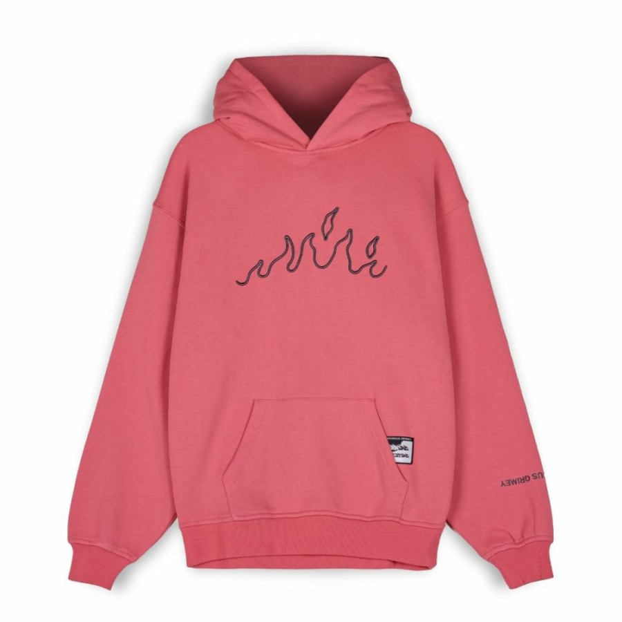 Grimey Organic | Sudadera Grimey "Snow Fox" Hoodie - Coral - Winter 22