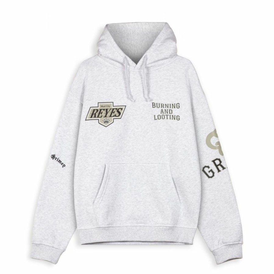 Grimey Ss24 | Sudadera Grimey Causing Panic Vintage - Sport Grey - Ss24