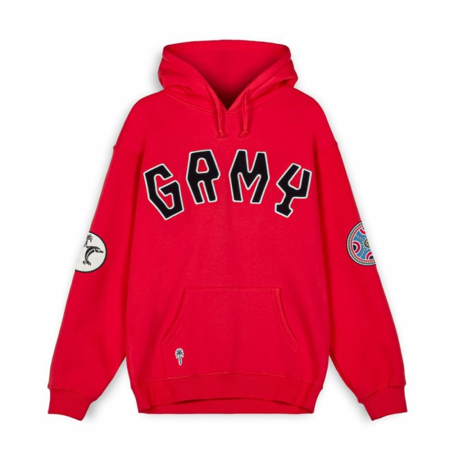 Grimey Sweatshirts | Sudadera Capucha Grimey The Clout - Red - Spring 23