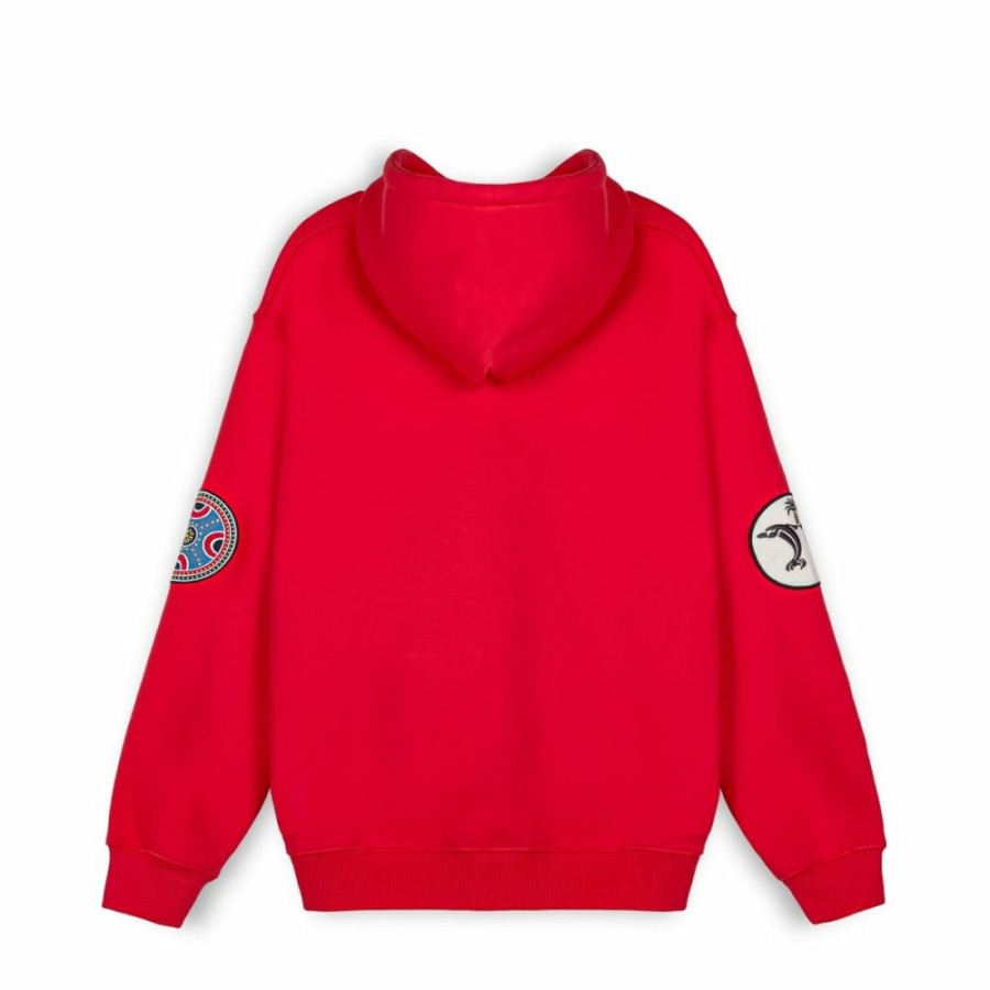 Grimey Sweatshirts | Sudadera Capucha Grimey The Clout - Red - Spring 23