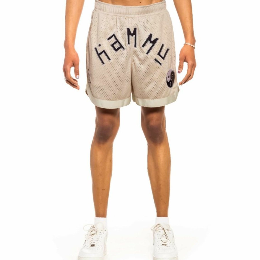 Grimey Shorts | Grimey "Grimey X Space Hammu" Mesh Shorts - Sand - Spring 22