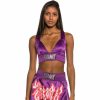 Grimey Tees & Tops | Grimey Yoga Fire Girl Top Fw20 Purple