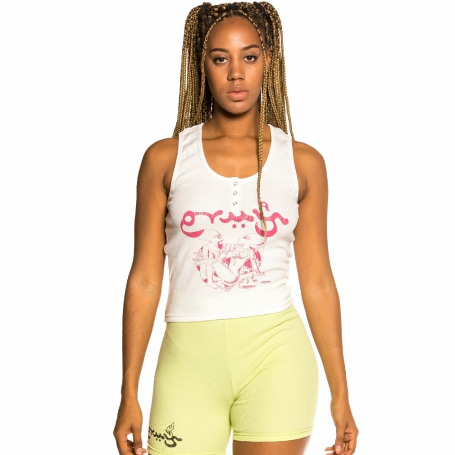 Grimey Women Outfits | Pack Grimey Short Leggin + Top " Hope Unseen" - Green/White - Spring 21