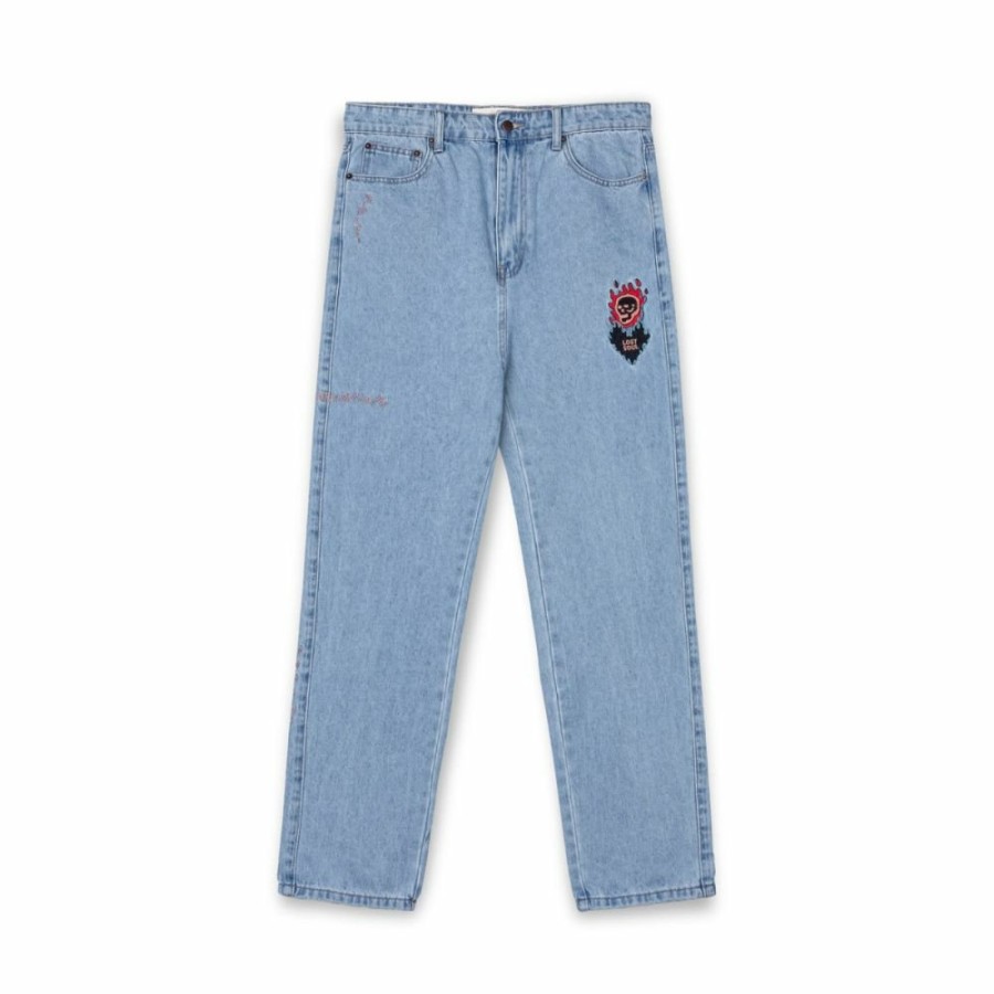 Grimey Pants | Pantalon Vaquero Grimey The Sweet Burn Regular - Washed Blue - Fw23