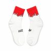 Grimey Socks | Grimey Fire Route Flames Socks - White - Spring 23