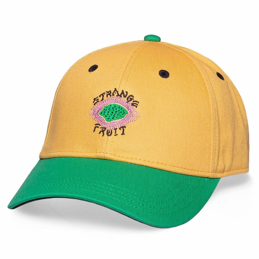 Grimey Head Wear | Grimey "Strange Fruit" Curved Visor Cap Yellow - Spring 21