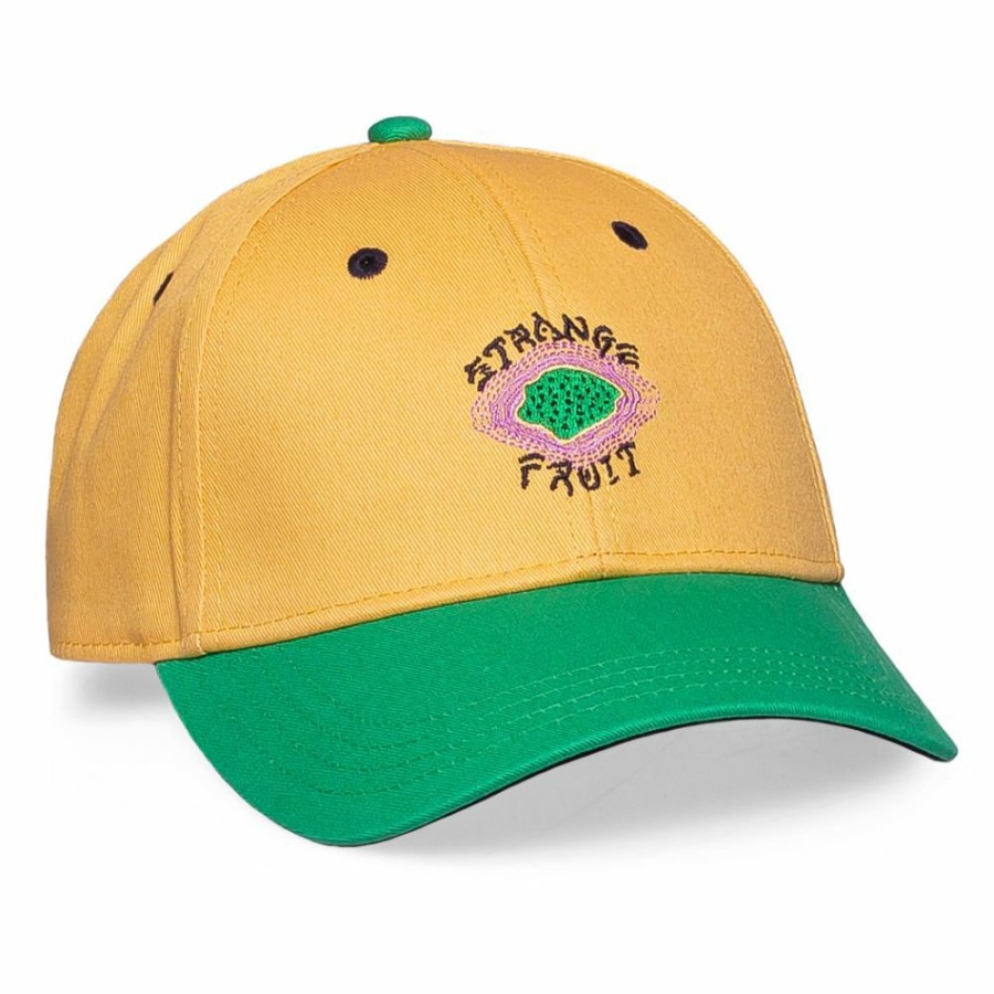 Grimey Head Wear | Grimey "Strange Fruit" Curved Visor Cap Yellow - Spring 21