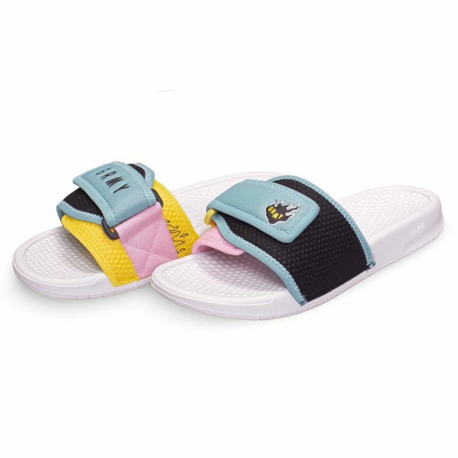 Grimey Misc | Grimey "Trespass" Slides - Multicolor - Summer 22