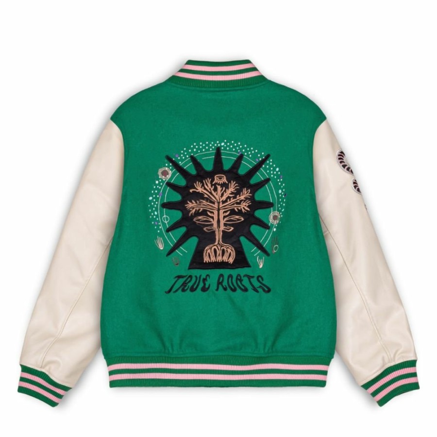 Grimey Jackets | Chaqueta De Baseball Grimey "Snipes X Grimey True Roots" - Green - Fall 22