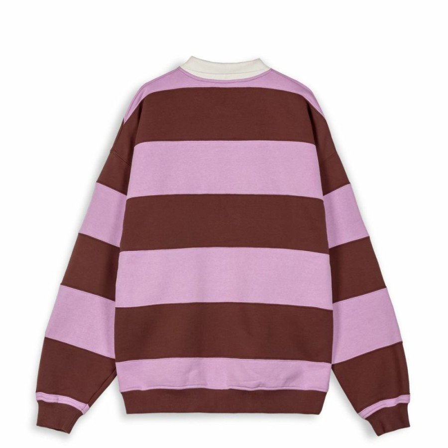 Grimey Organic | Sudadera Grimey Bloodsucker Stripes Polo - Brown - Ss24