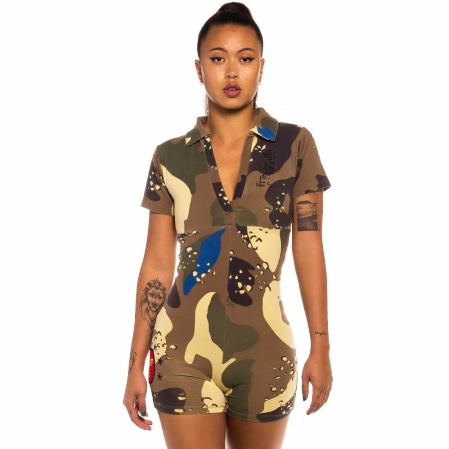 Grimey Dresses | Grimey "Glorified" Jumpsuit - Camo - Spring 22