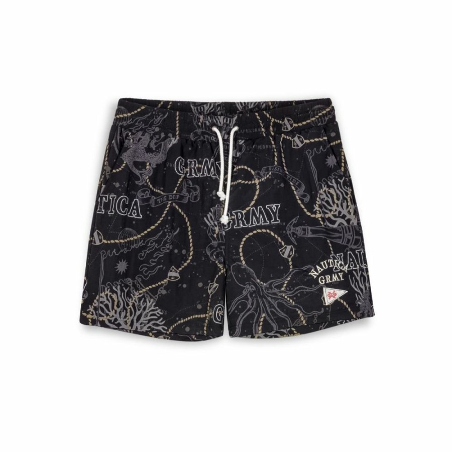 Grimey Shorts | Pantalon Corto Grimey Mighty Harmonist Nautica X Grmy - Black - Ss24