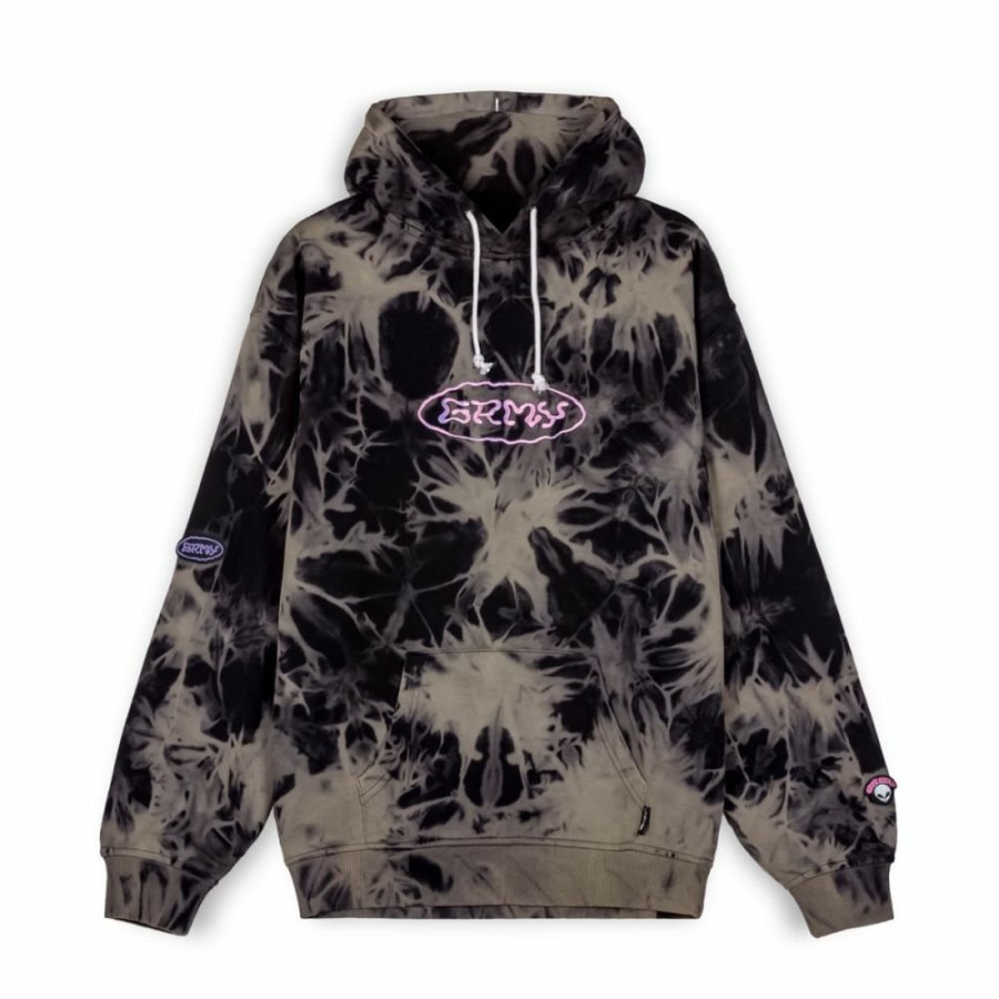 Grimey Sweatshirts | Sudadera Capucha Grimey Ufollow Bleached - Black - Spring 23