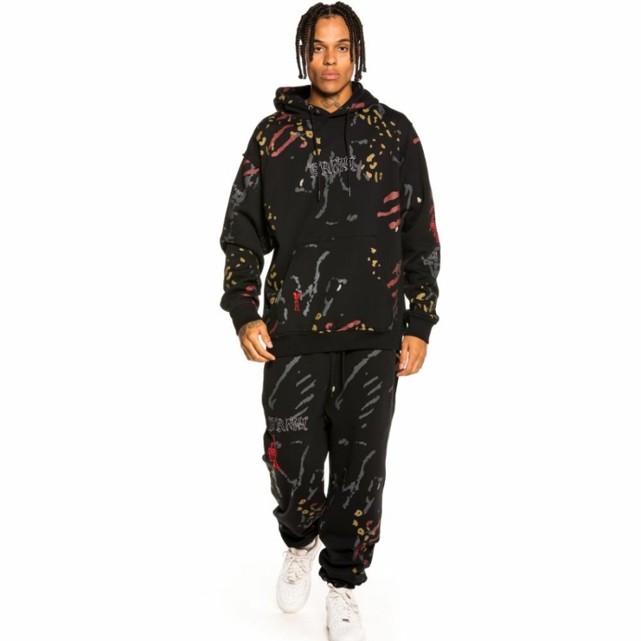 Grimey Pants | Pantalon Grimey "Jazz Thing All Over Print" Sweatpants - Black - Fall 21