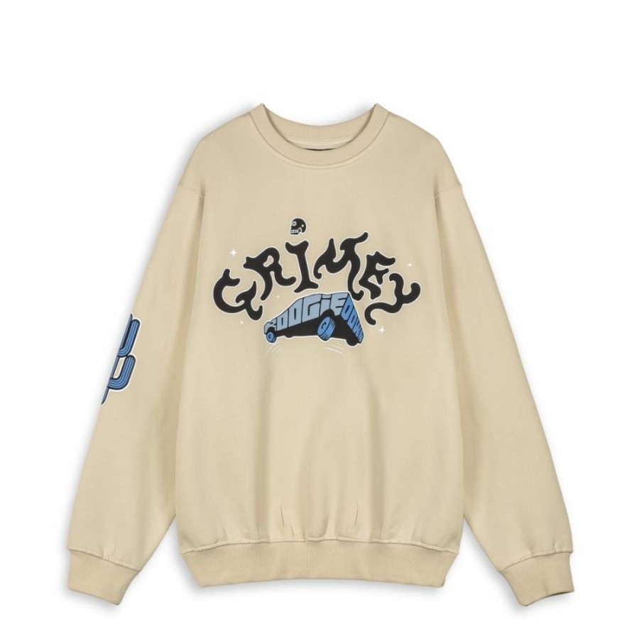 Grimey Organic | Sudadera Grimey Causing Panic The Charleston Blvd Vintage - Cream - Ss24