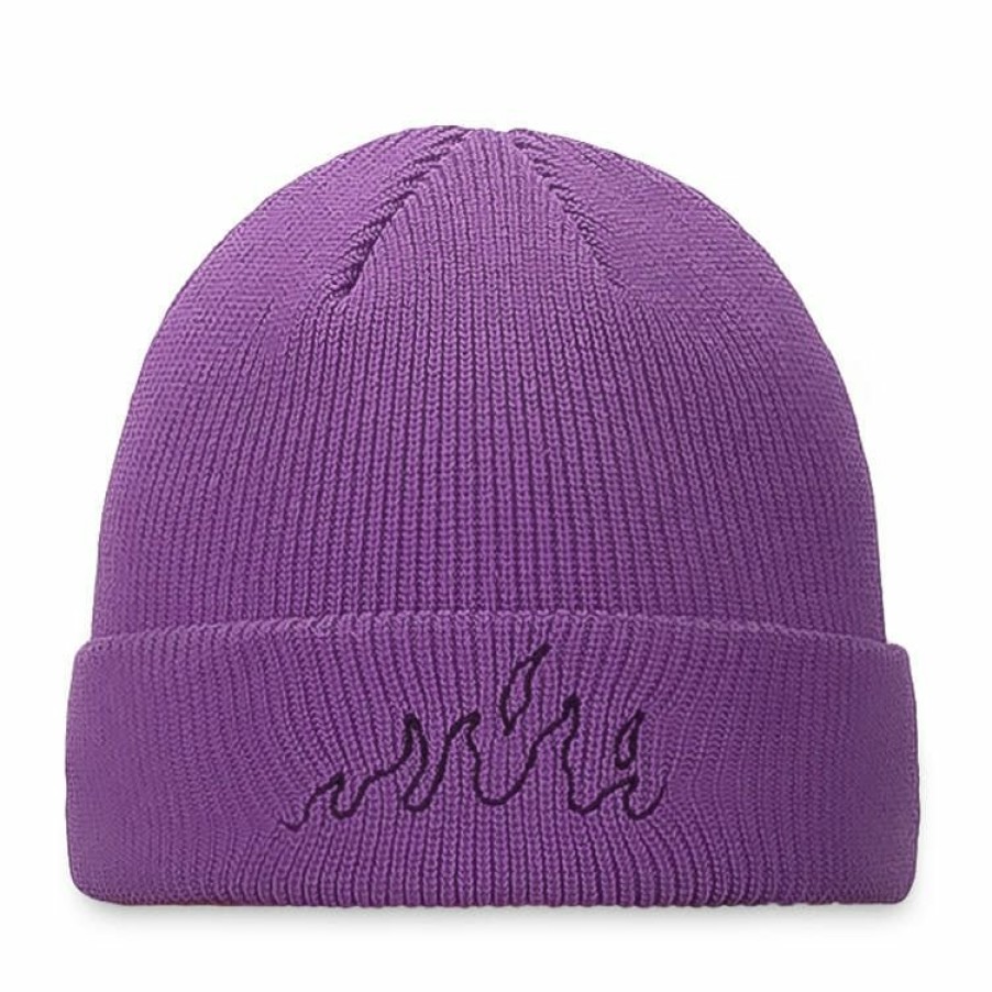 Grimey Head Wear | Grimey "Snow Fox" Beanie - Purple - Winter 22