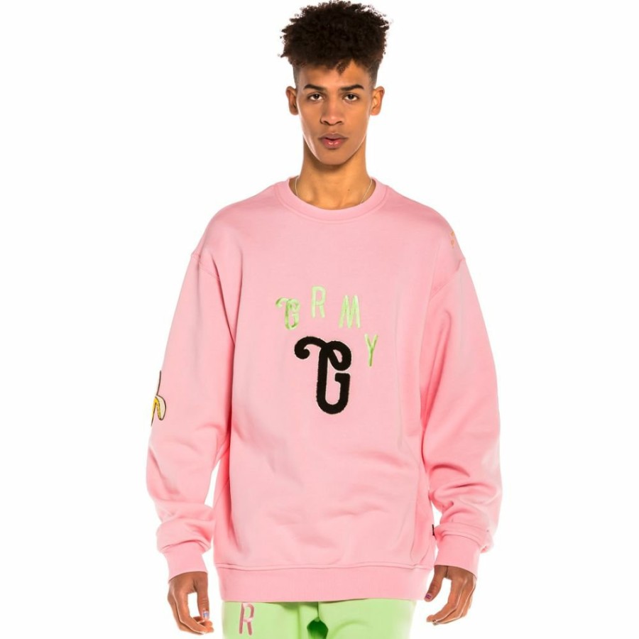 Grimey Sweatshirts | Sudadera Grimey "Jungle Punch" Crewneck - Pink - Spring 22