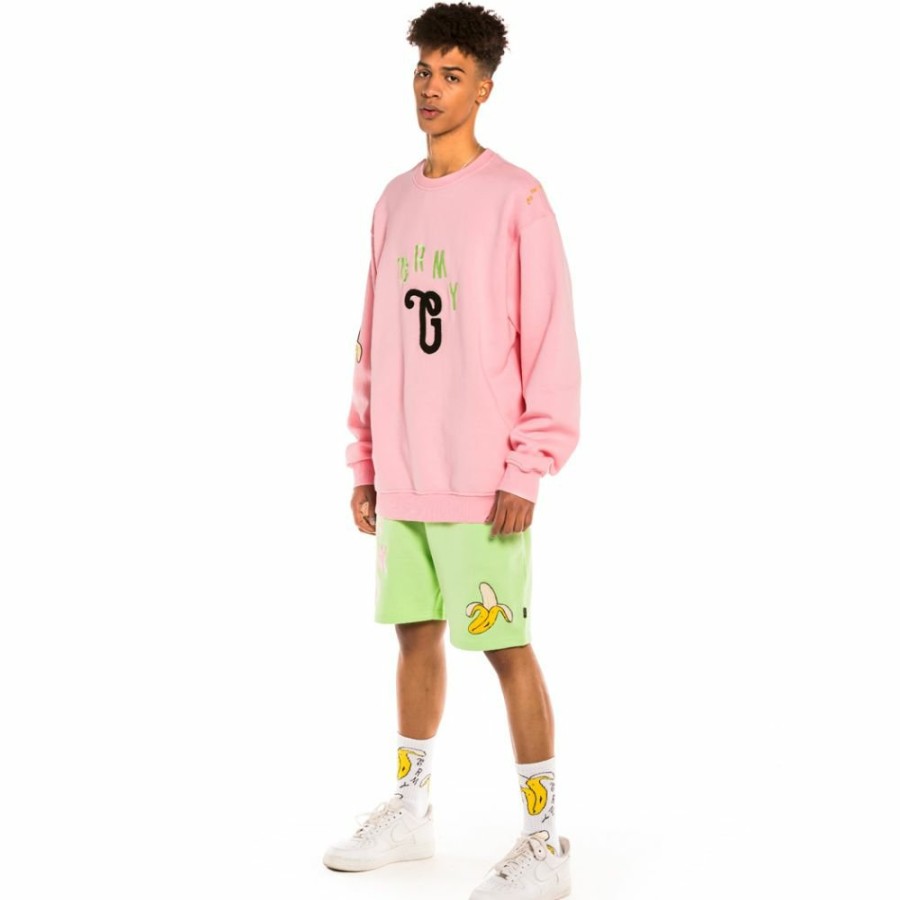 Grimey Sweatshirts | Sudadera Grimey "Jungle Punch" Crewneck - Pink - Spring 22