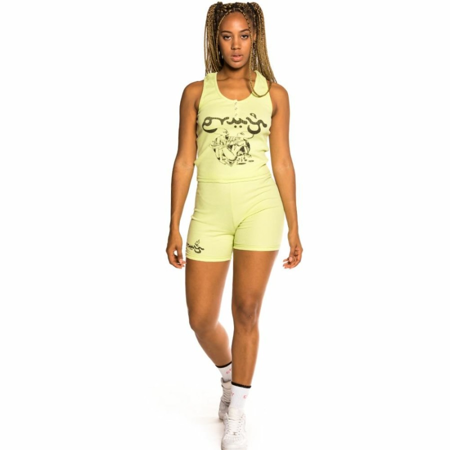 Grimey Women Outfits | Pack Grimey Short Leggin + Top " Hope Unseen" - Green - Spring 21